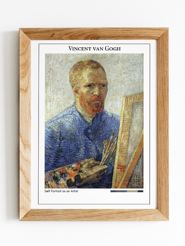 Vincent van Gogh Self Portrait as an Artist Poster