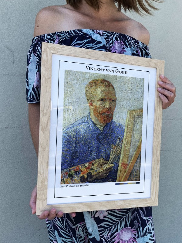 Vincent van Gogh Self Portrait as an Artist Poster