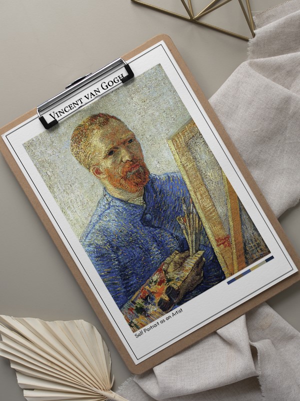 Vincent van Gogh Self Portrait as an Artist Poster