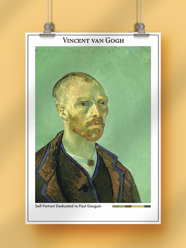 Vincent van Gogh Self Portrait Dedicated to Paul Gauguin Poster