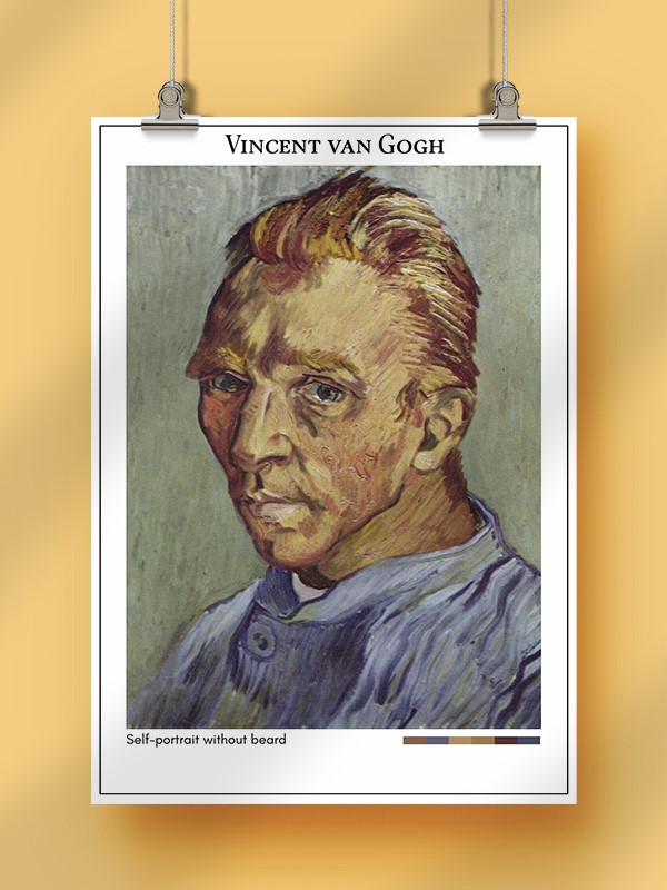 Vincent van Gogh Self-portrait without beard Poster