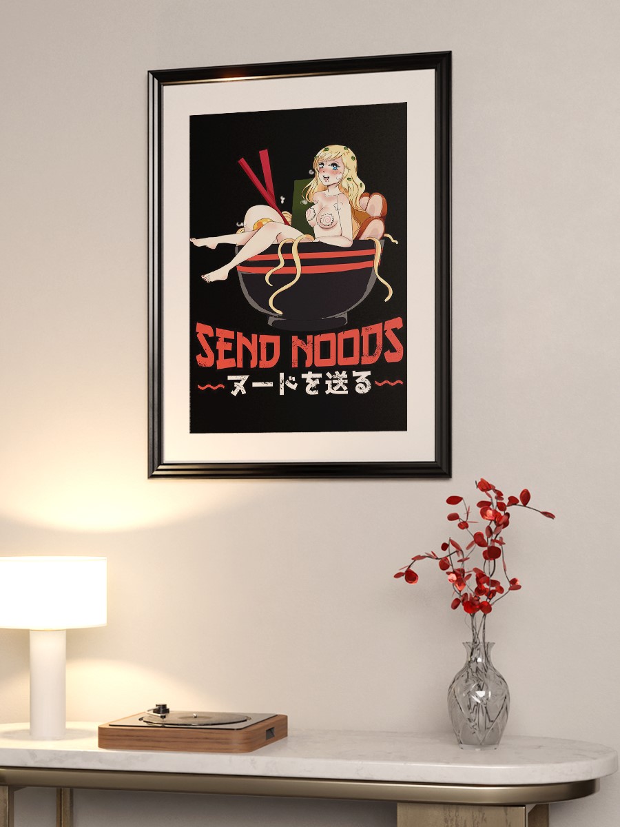 Send Noods Ramen Hentai Anime Poster Çerçevesiz Yüksek Kalite Anime Duvar Poster