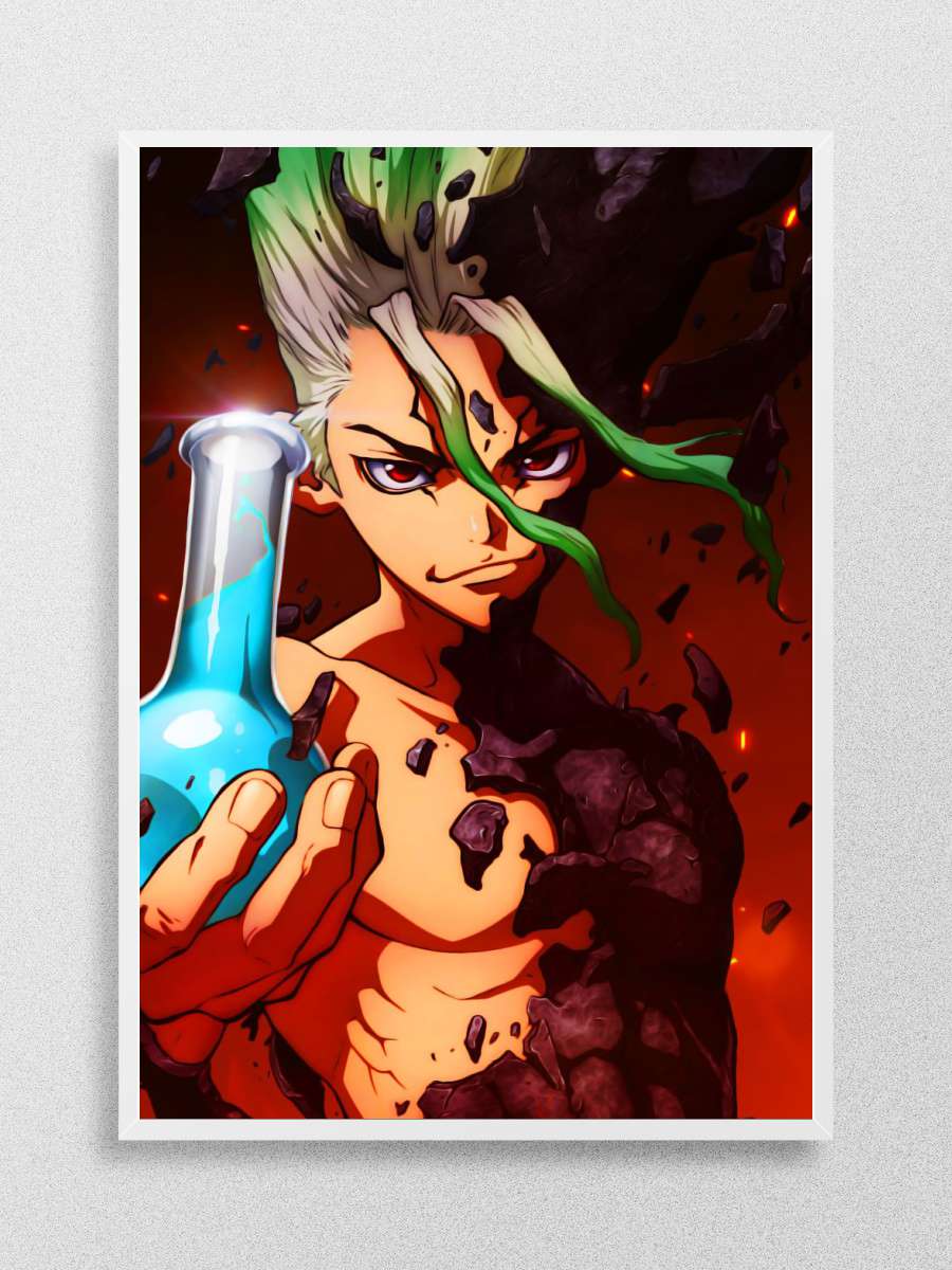 Senku Anime Poster Çerçevesiz Yüksek Kalite Anime Duvar Poster