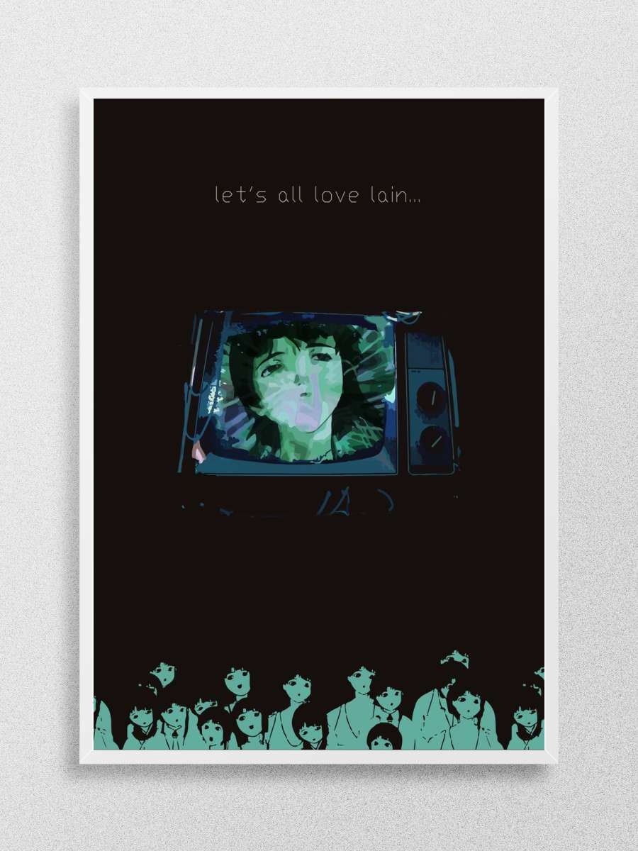 Serial Experiments Lain Anime Poster Çerçevesiz Yüksek Kalite Anime Duvar Poster