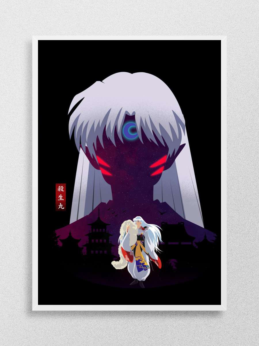 Sesshomaru Landscape Anime Poster Çerçevesiz Yüksek Kalite Anime Duvar Poster