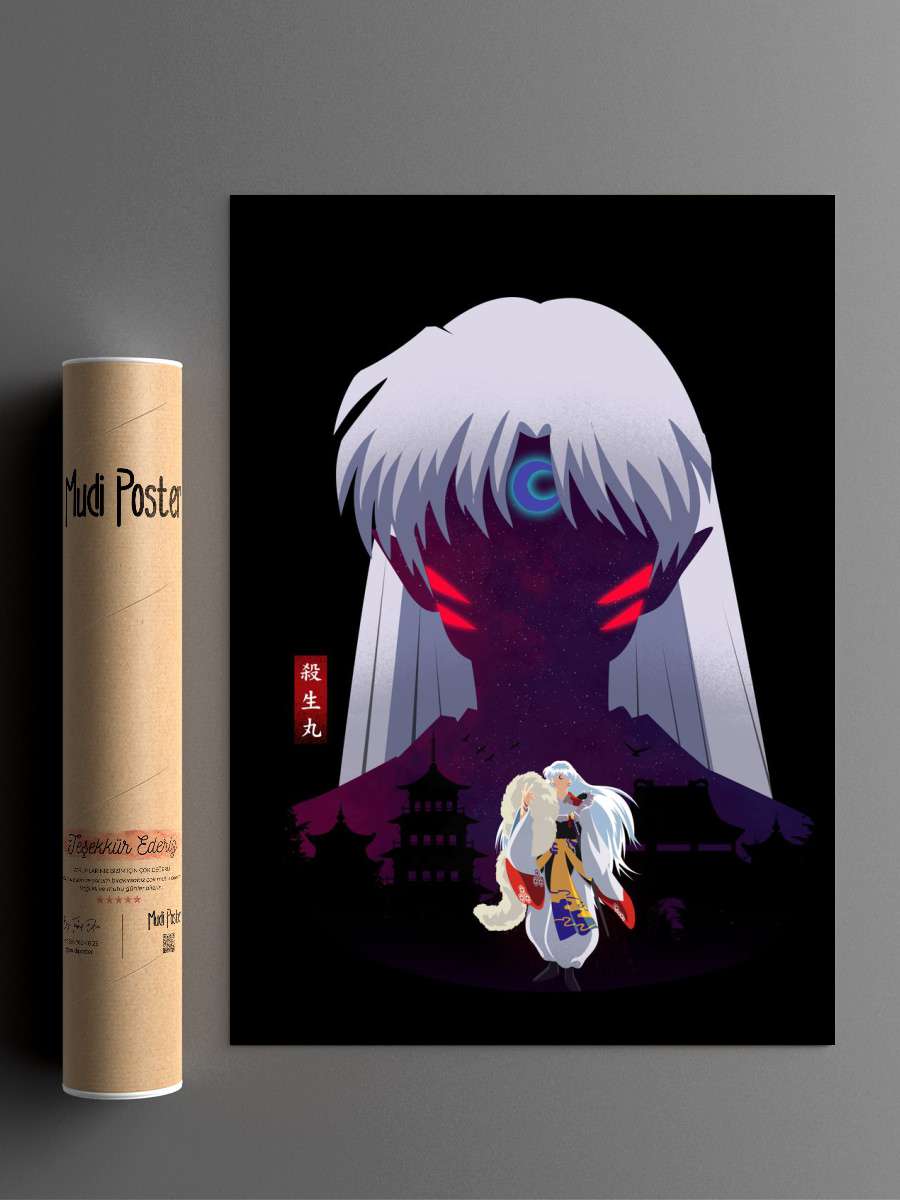 Sesshomaru Landscape Anime Poster Çerçevesiz Yüksek Kalite Anime Duvar Poster