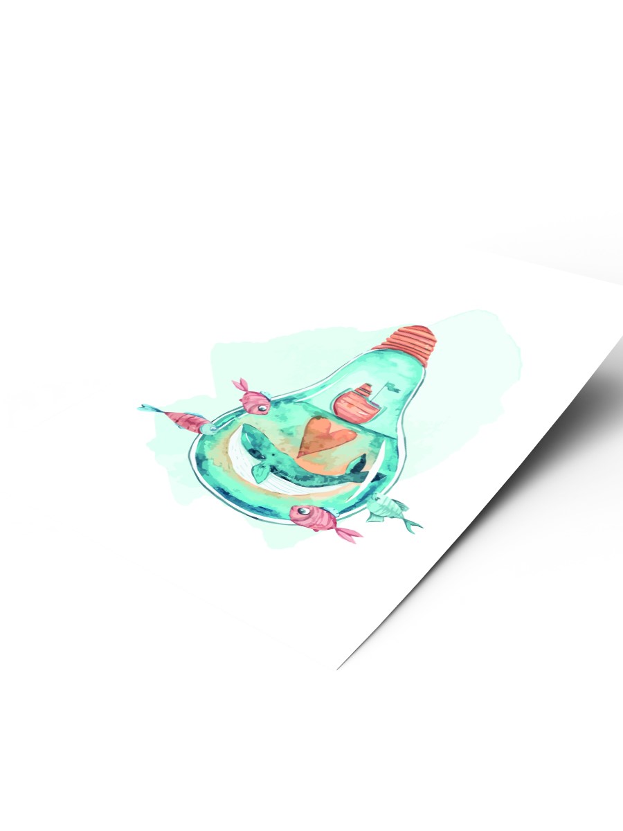 Sevimli Hayvan Çocuk Odası Duvar Poster, Bebek Odası, Dekoratif Poster Çerçevesiz
