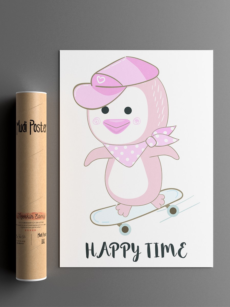 Sevimli Hayvanlar Çocuk Odası Duvar Poster, Bebek Odası, Dekoratif Poster Çerçevesiz