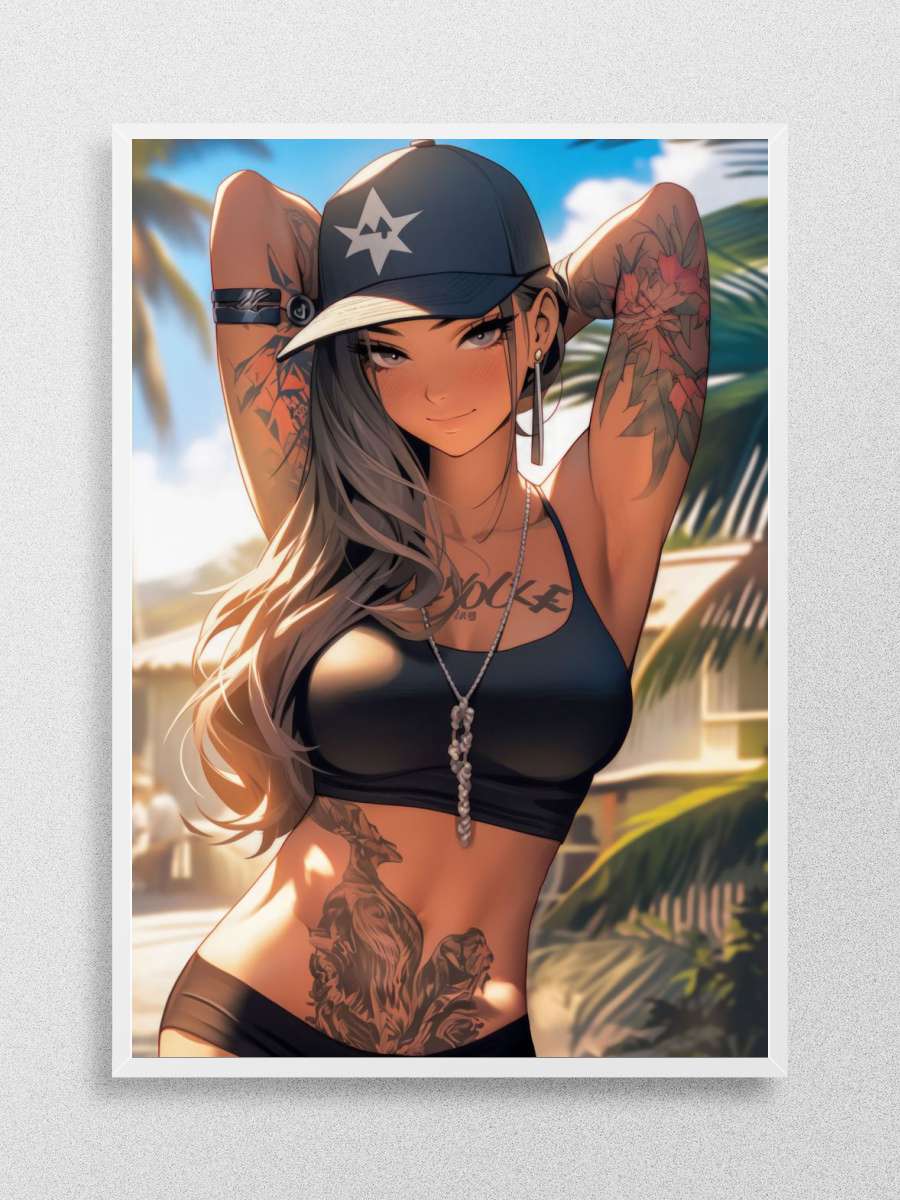Sexy Manga Girl Anime Poster Çerçevesiz Yüksek Kalite Anime Duvar Poster