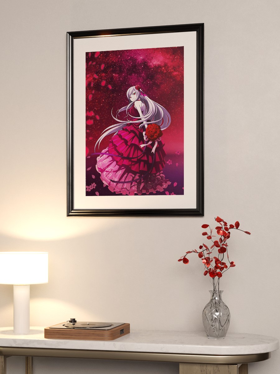 Shalltear Bloodfallen Anime Poster Çerçevesiz Yüksek Kalite Anime Duvar Poster