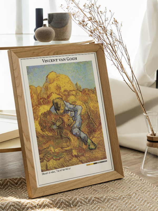 Vincent van Gogh Sheaf-Binder, The after Millet Poster