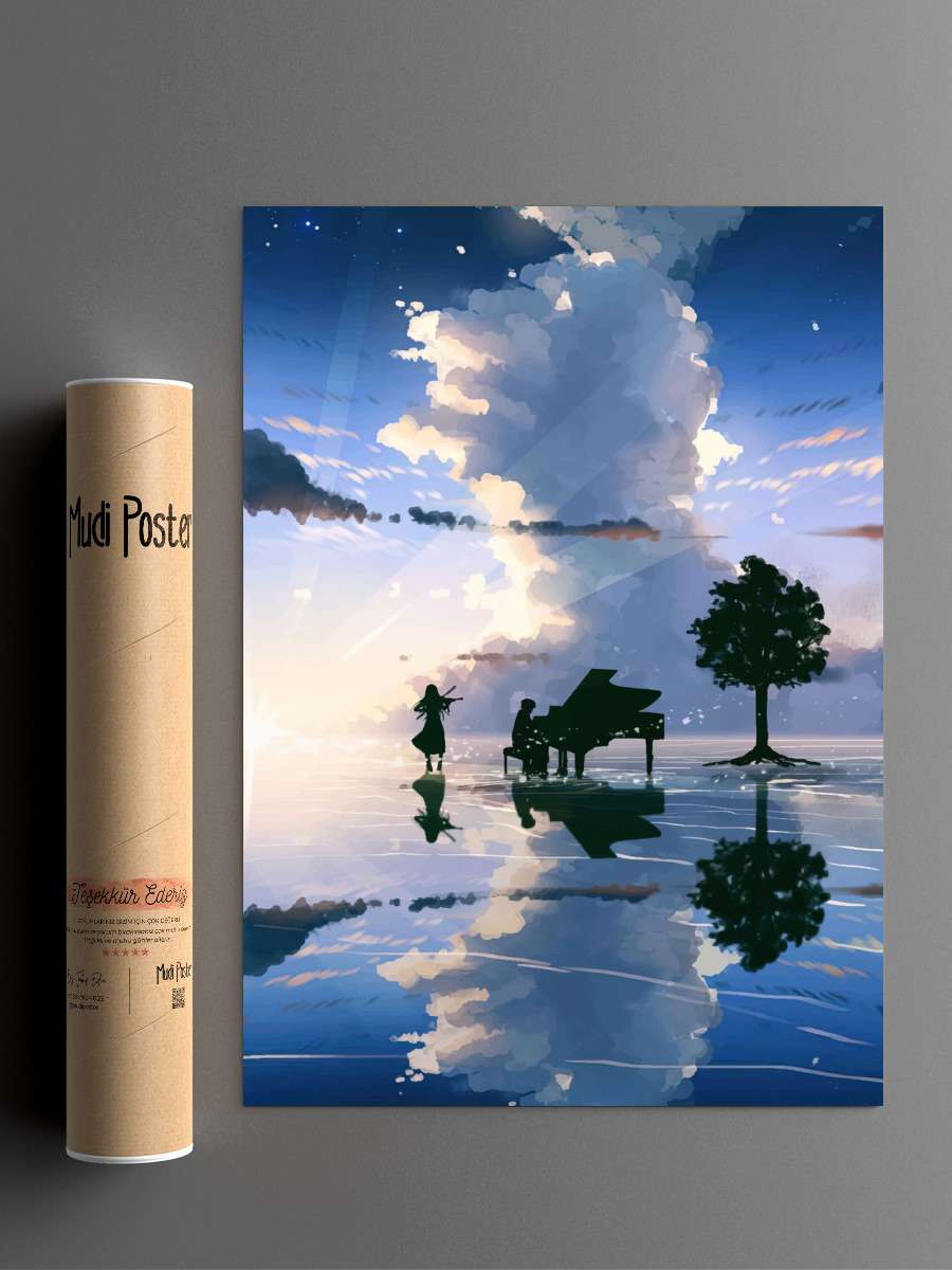 shigatsu wa kimi no uso Anime Poster Çerçevesiz Yüksek Kalite Anime Duvar Poster