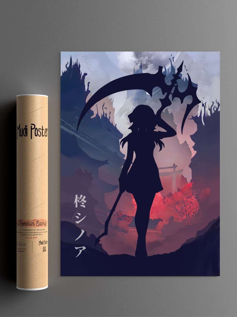 Shinoa Hiragi Seraph Anime Anime Poster Çerçevesiz Yüksek Kalite Anime Duvar Poster