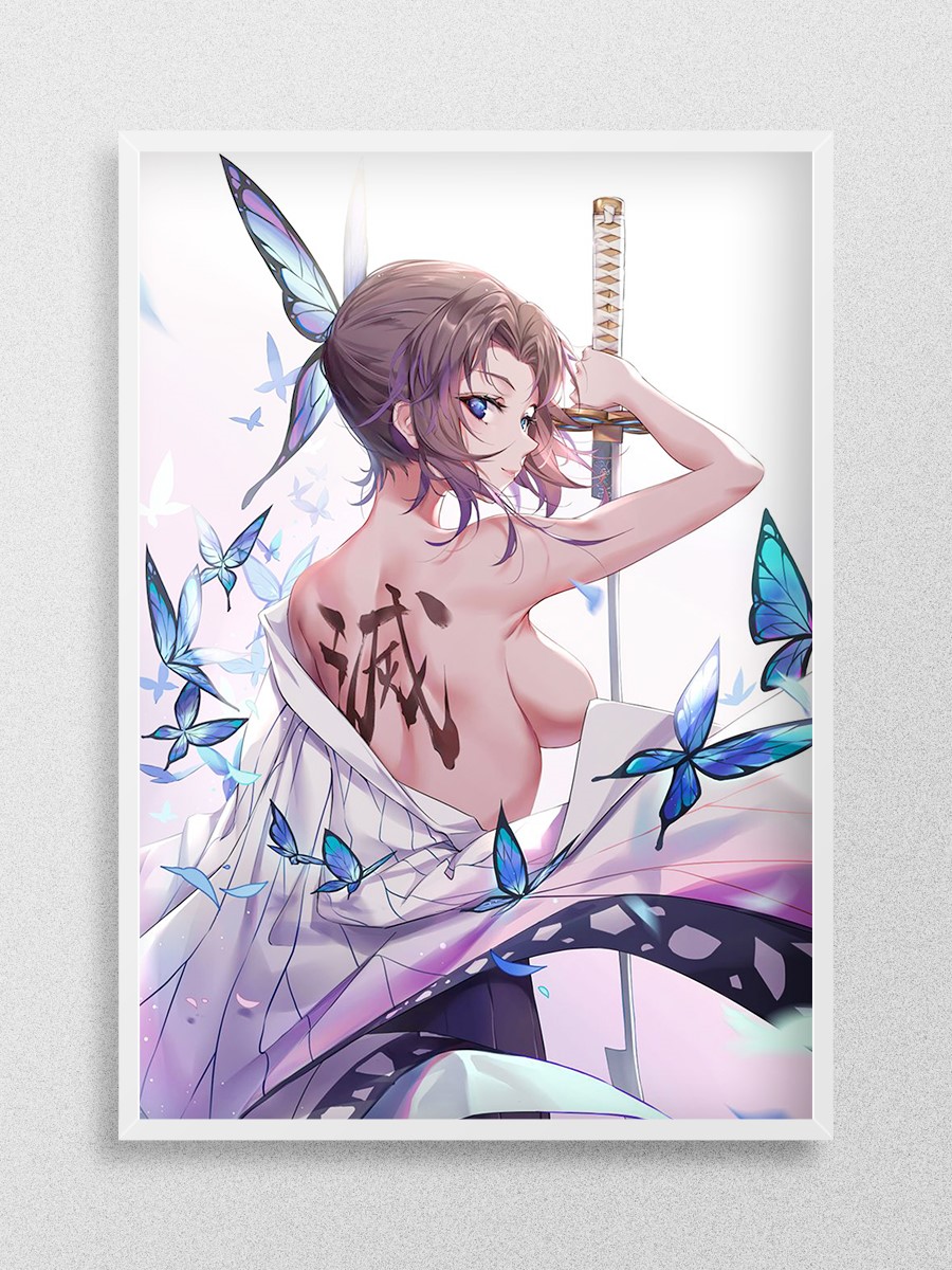shinobu kocho demon slayer Anime Poster Çerçevesiz Yüksek Kalite Anime Duvar Poster