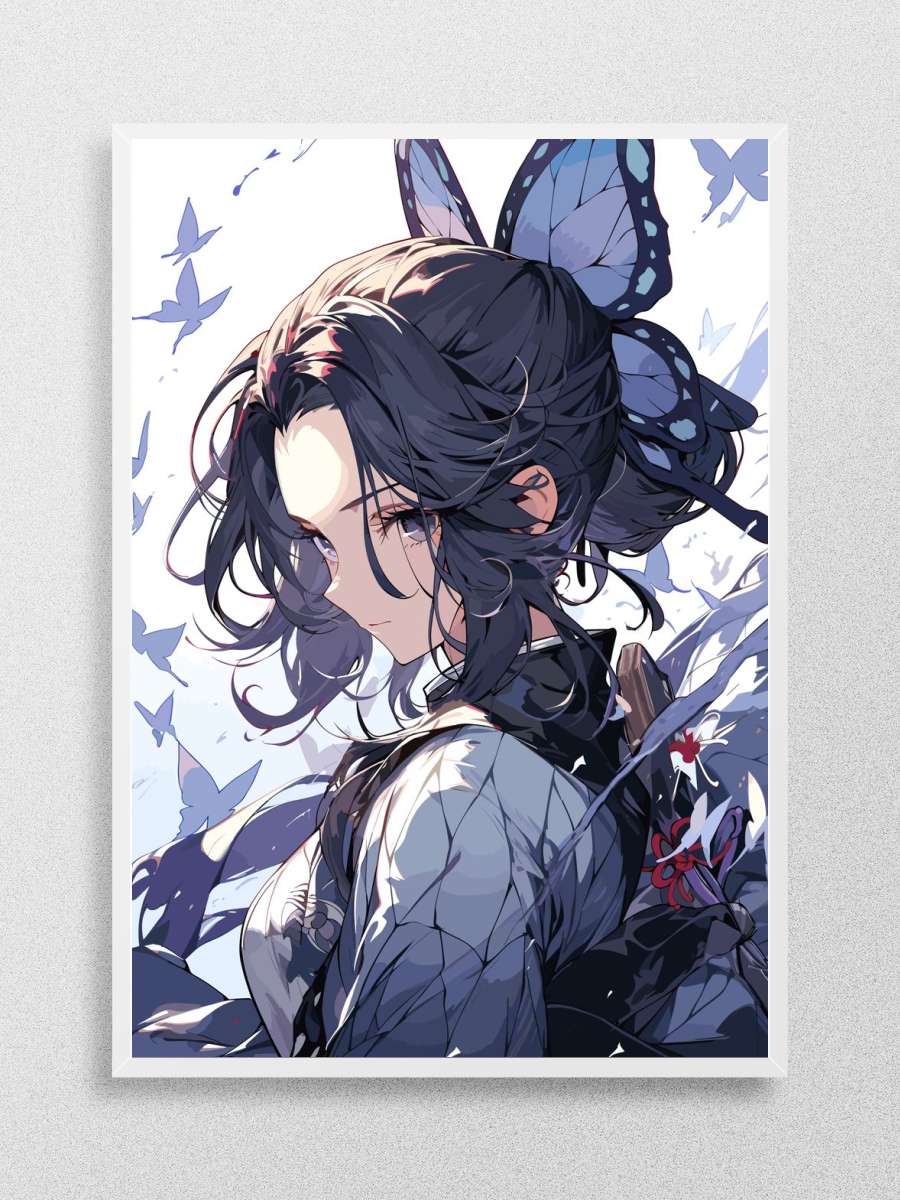 Shinobu Kocho Demon Slayer Anime Poster Çerçevesiz Yüksek Kalite Anime Duvar Poster