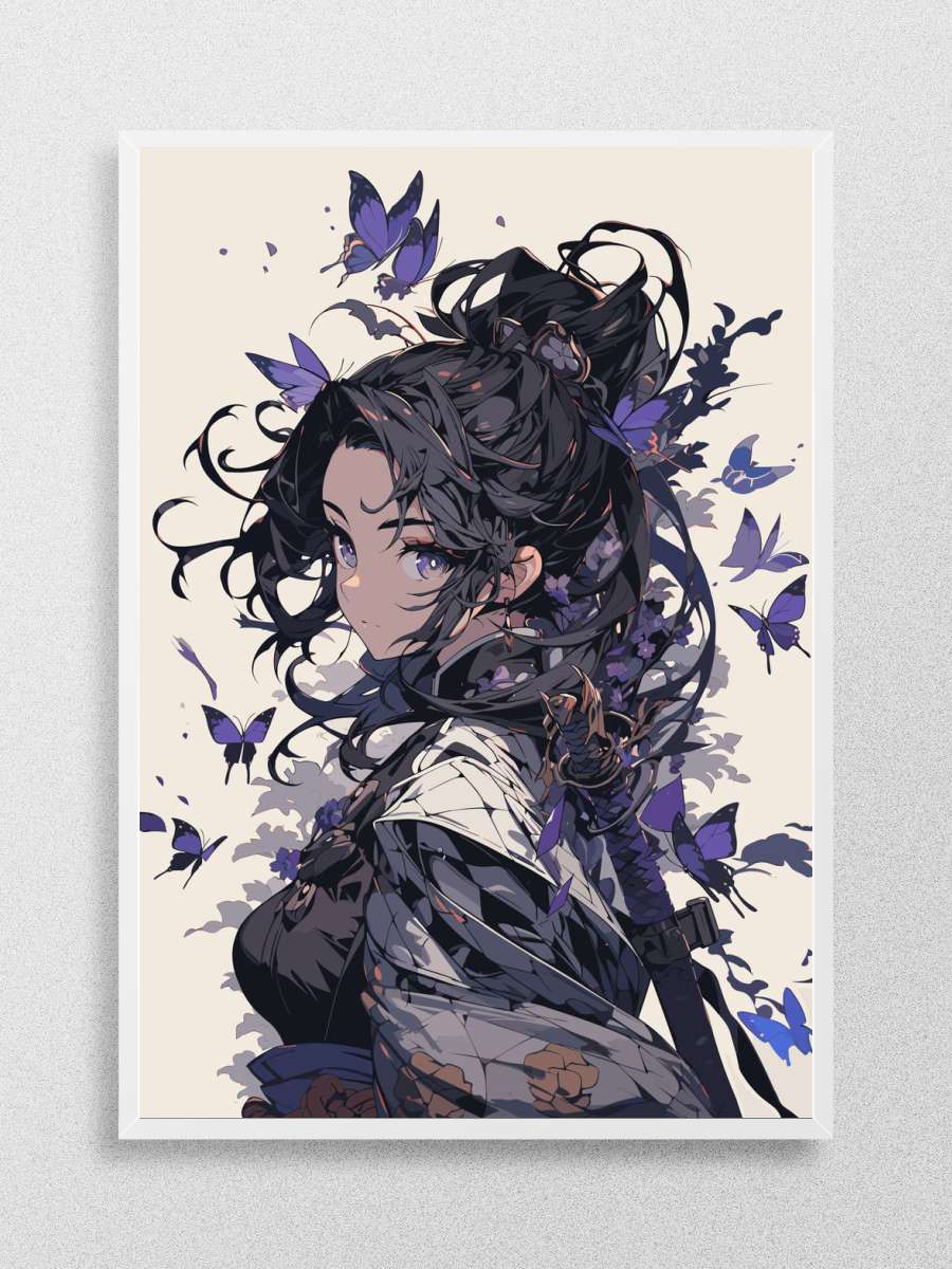 Shinobu Kocho Demon Slayer Anime Poster Çerçevesiz Yüksek Kalite Anime Duvar Poster