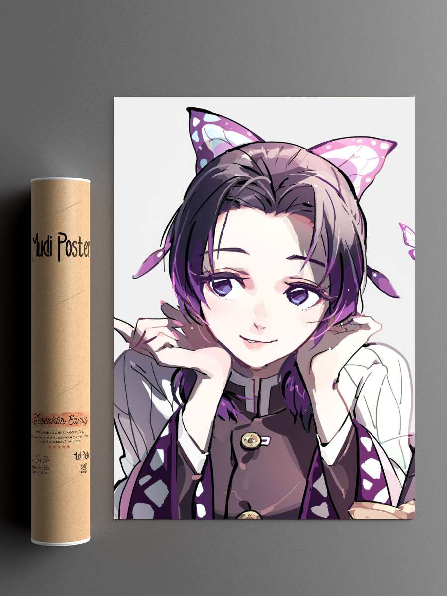 shinobu kocho demon slayer Anime Poster Çerçevesiz Yüksek Kalite Anime Duvar Poster