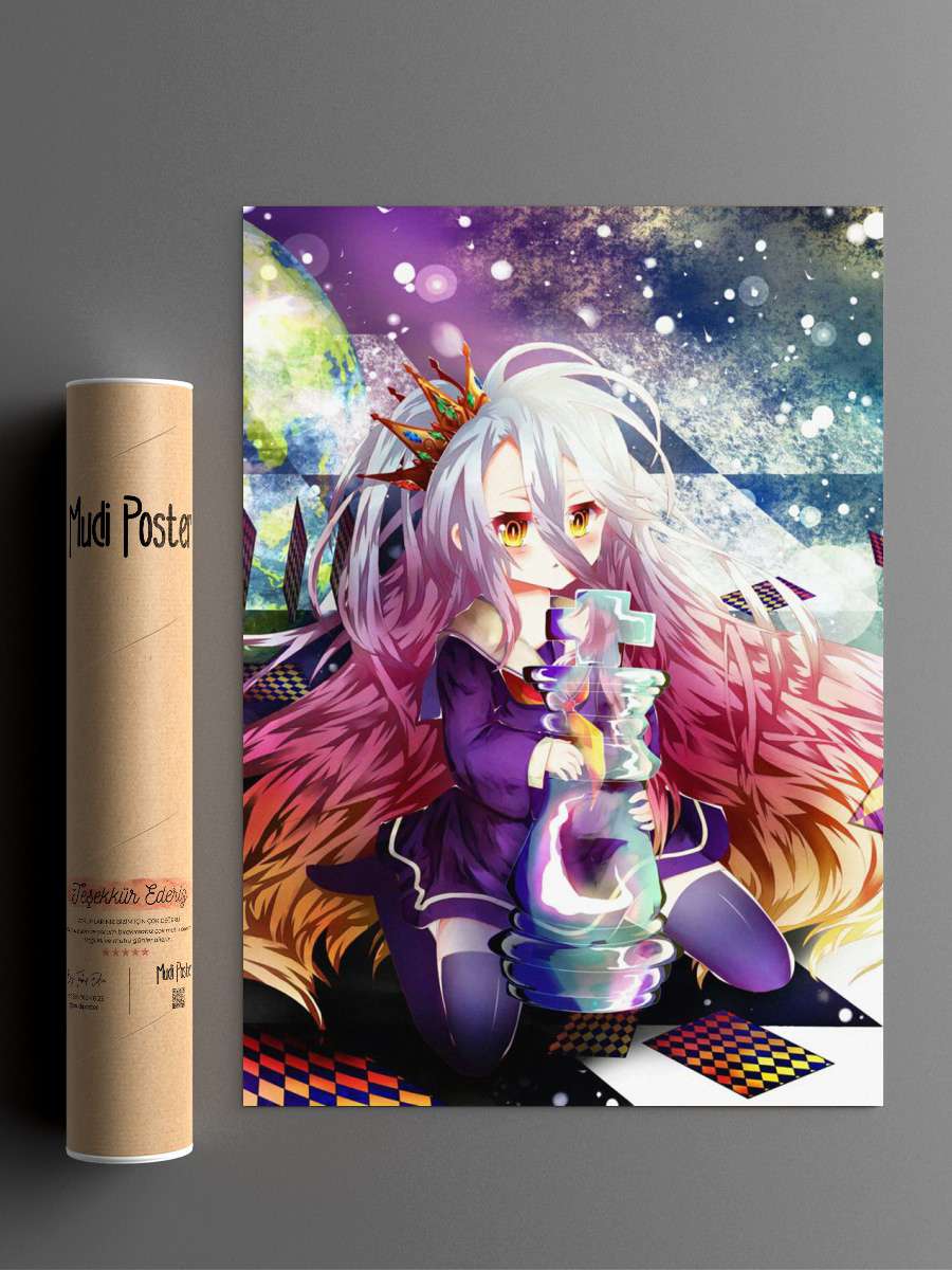 Shiro Anime Poster Çerçevesiz Yüksek Kalite Anime Duvar Poster