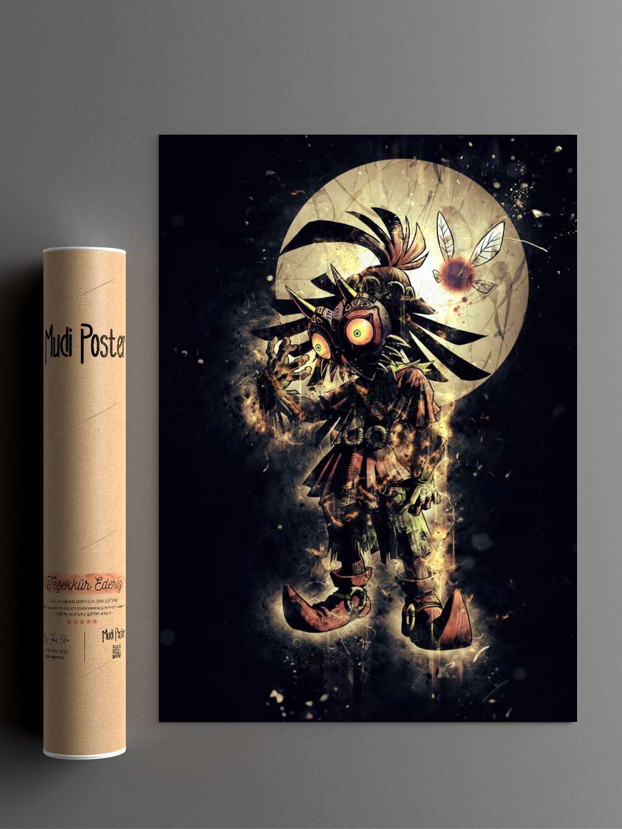 Skull Kid - Majoras Mask Anime Poster Çerçevesiz Yüksek Kalite Anime Duvar Poster