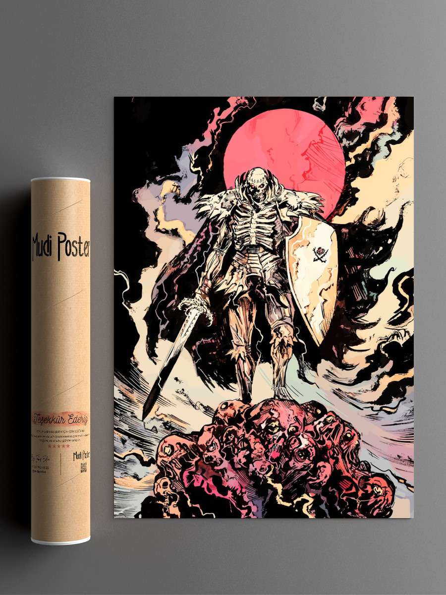 Skull knight Anime Poster Çerçevesiz Yüksek Kalite Anime Duvar Poster