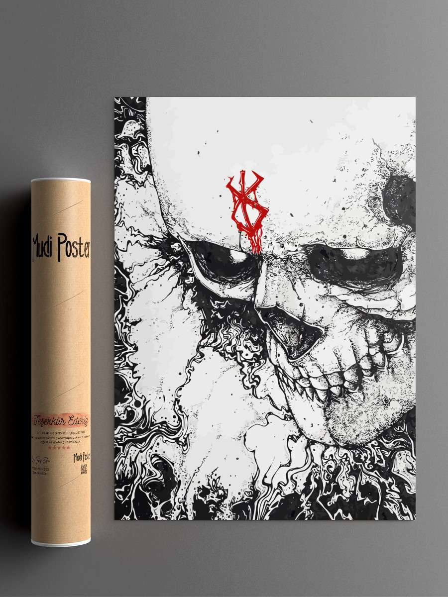 Skull knight Anime Poster Çerçevesiz Yüksek Kalite Anime Duvar Poster
