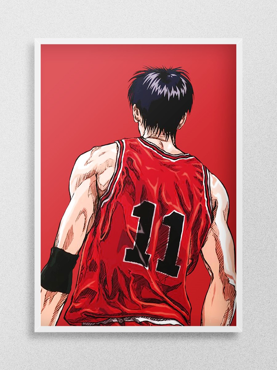Slam Dunk Kaede Rukawa Anime Poster Çerçevesiz Yüksek Kalite Anime Duvar Poster