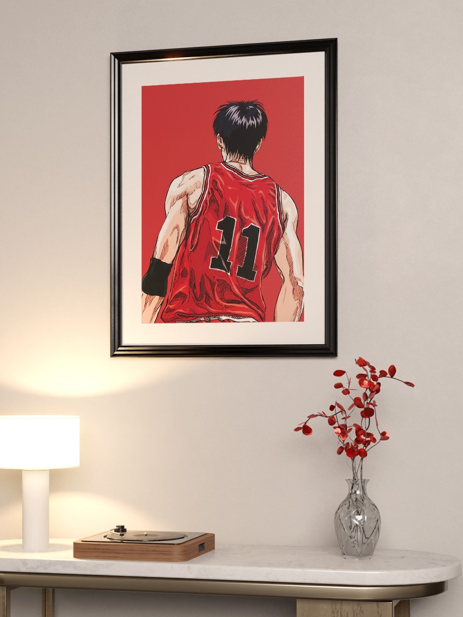 Slam Dunk Kaede Rukawa Anime Poster Çerçevesiz Yüksek Kalite Anime Duvar Poster