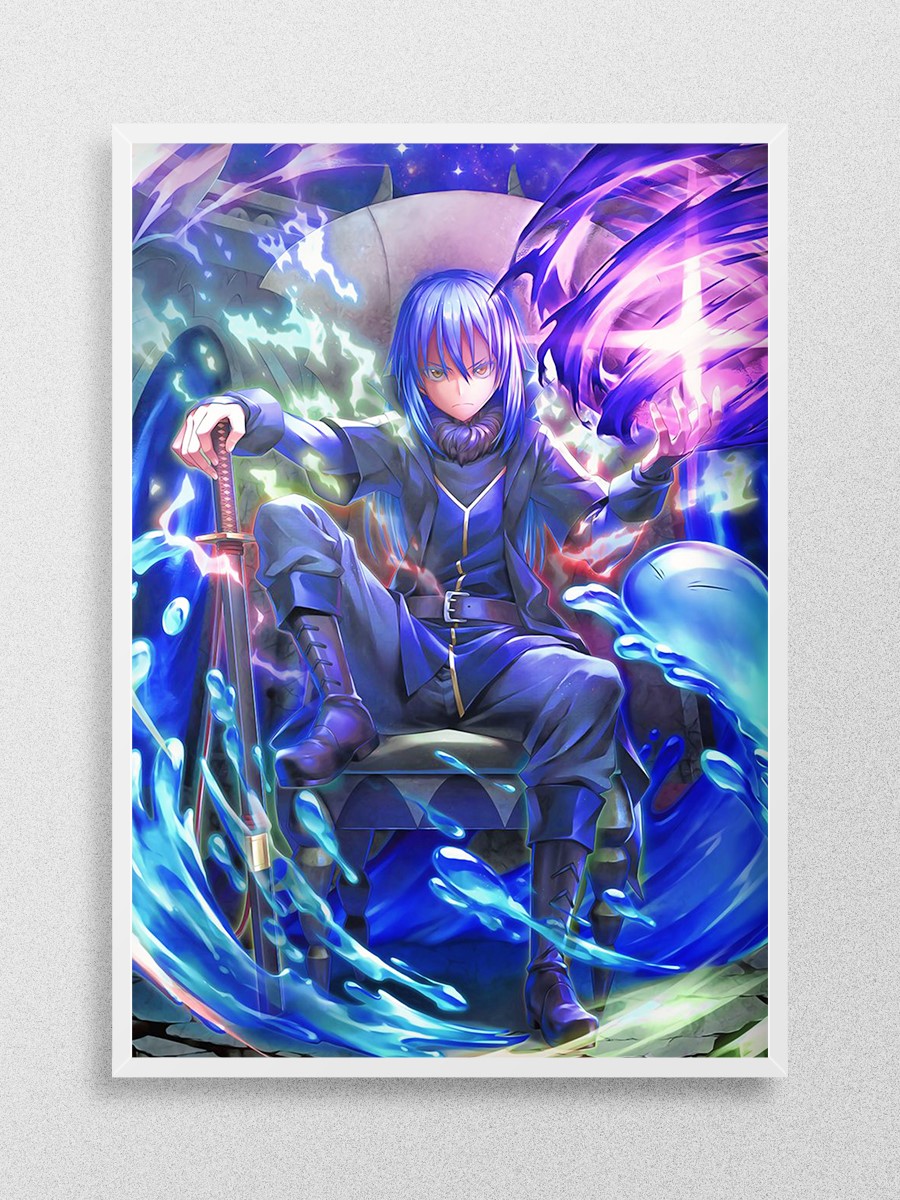slime Anime Poster Çerçevesiz Yüksek Kalite Anime Duvar Poster
