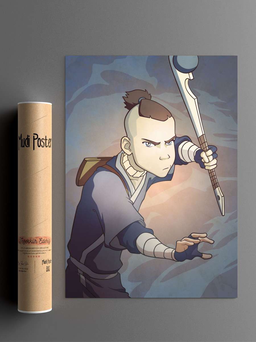 Sokka Elements Anime Poster Çerçevesiz Yüksek Kalite Anime Duvar Poster