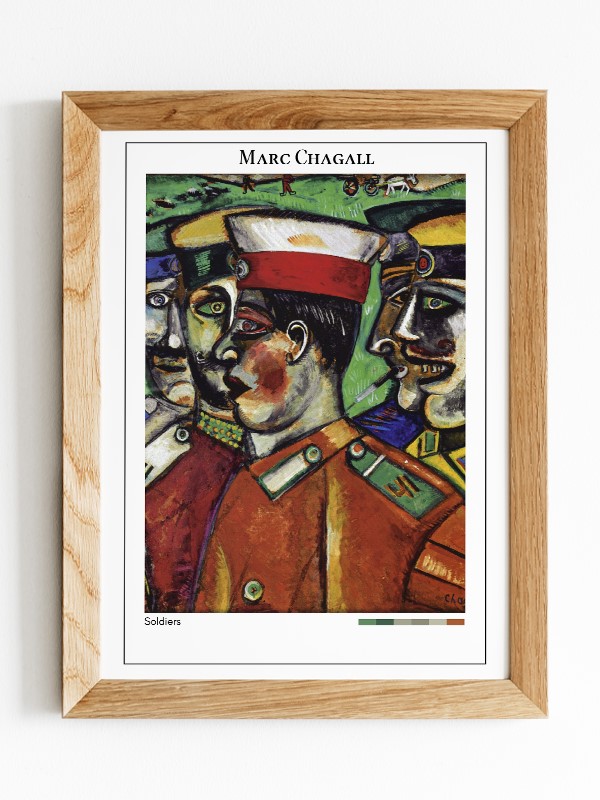 Marc Chagall Soldiers Poster