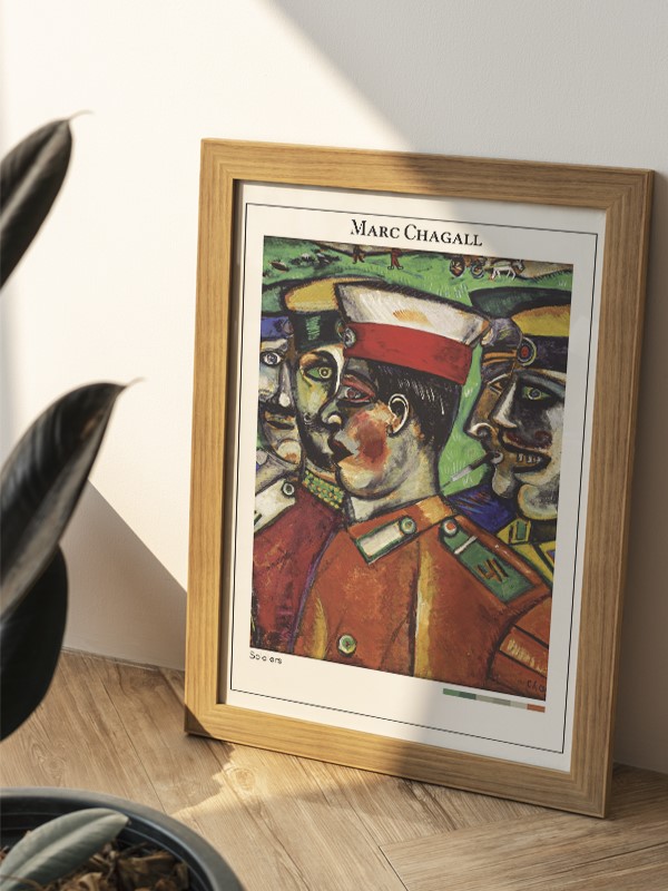 Marc Chagall Soldiers Poster