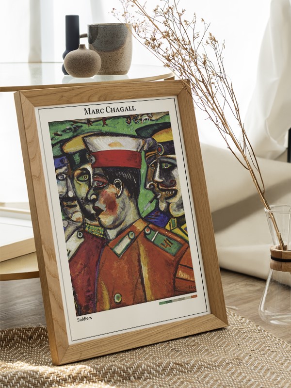 Marc Chagall Soldiers Poster