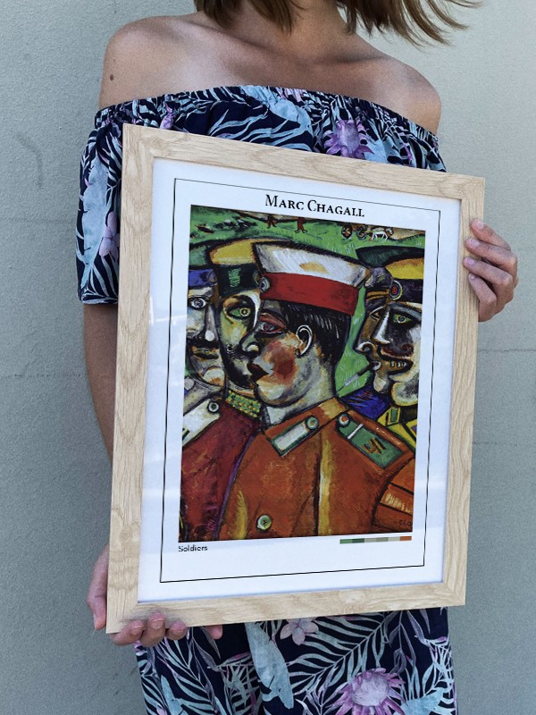 Marc Chagall Soldiers Poster