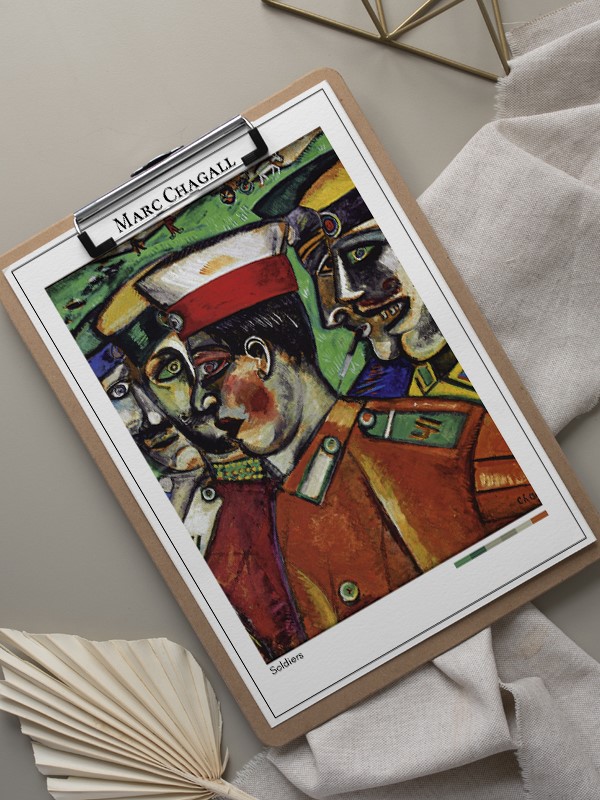 Marc Chagall Soldiers Poster