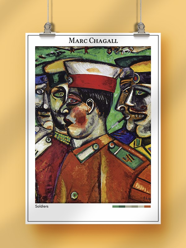 Marc Chagall Soldiers Poster