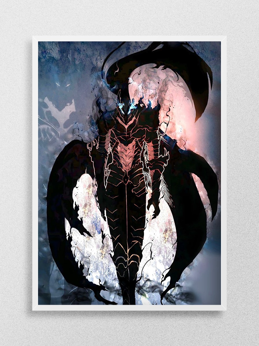 Solo Leveling Anime Poster Çerçevesiz Yüksek Kalite Anime Duvar Poster