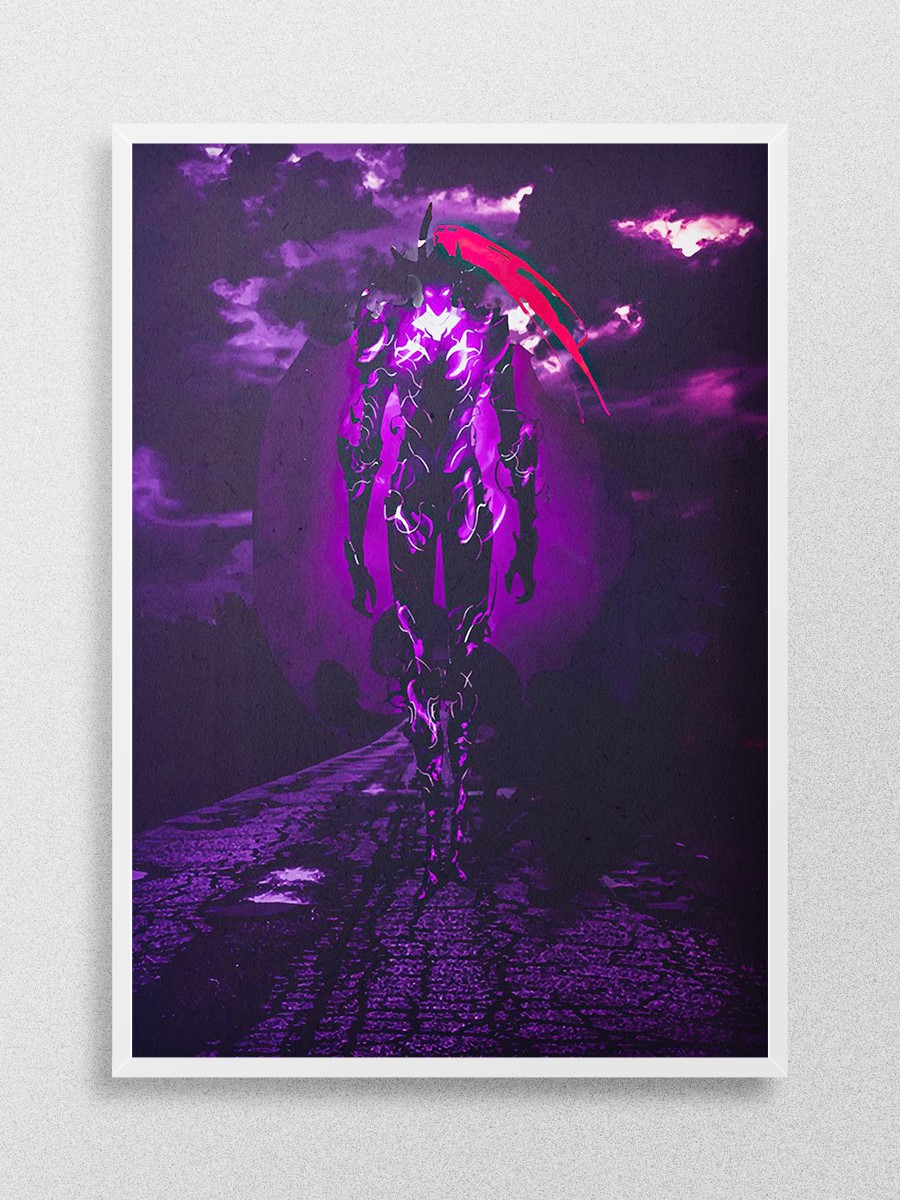 Solo Leveling Anime Poster Çerçevesiz Yüksek Kalite Anime Duvar Poster