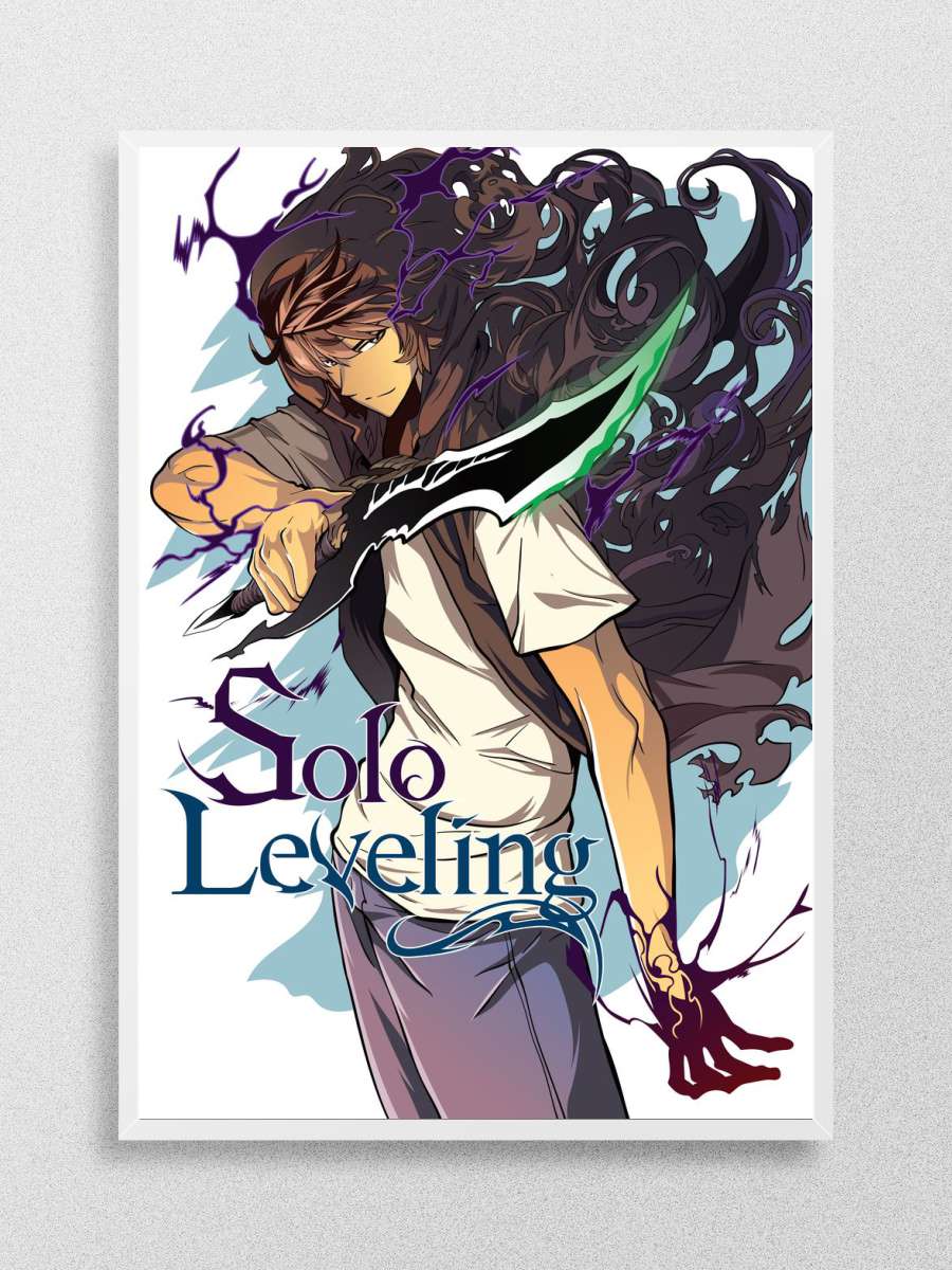 solo leveling Anime Poster Çerçevesiz Yüksek Kalite Anime Duvar Poster