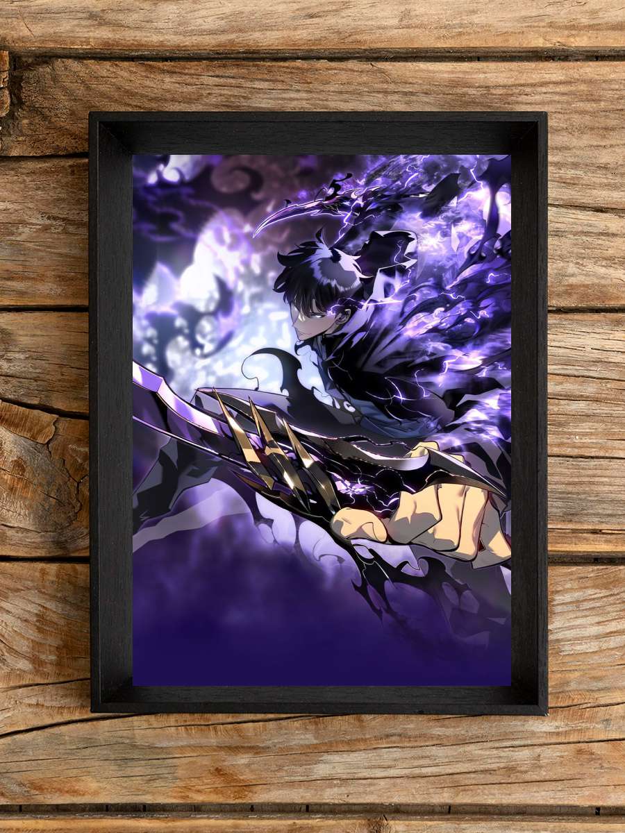 Solo Leveling Anime Poster Çerçevesiz Yüksek Kalite Anime Duvar Poster