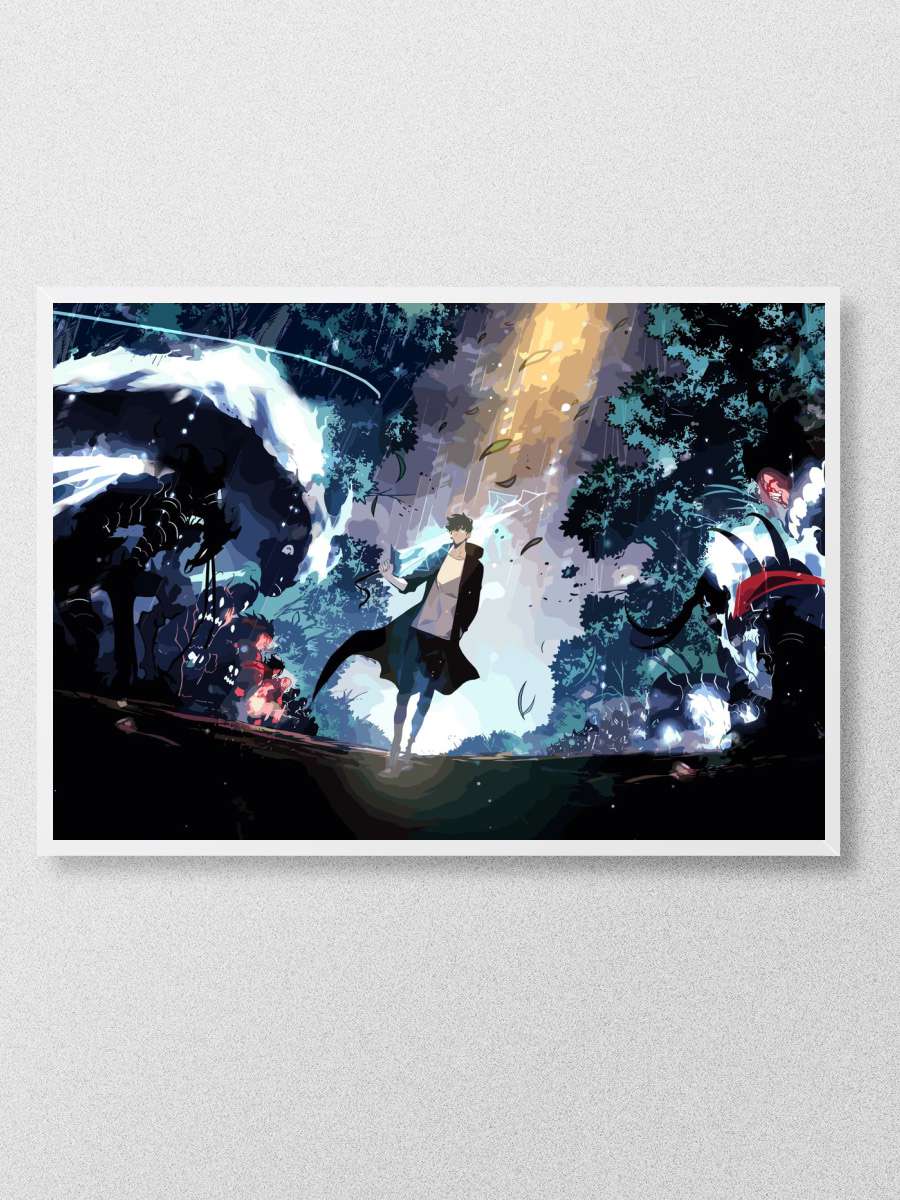 solo leveling Anime Poster Çerçevesiz Yüksek Kalite Anime Duvar Poster