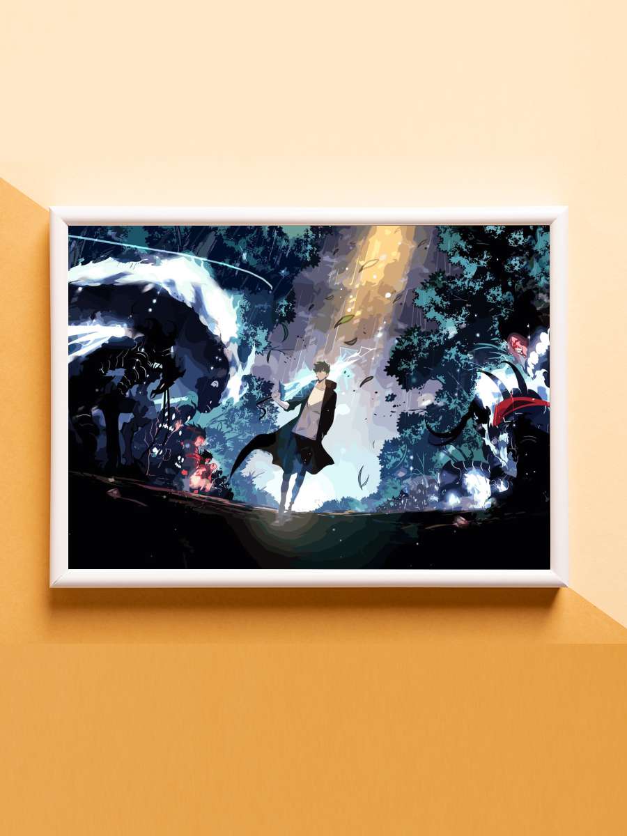 solo leveling Anime Poster Çerçevesiz Yüksek Kalite Anime Duvar Poster