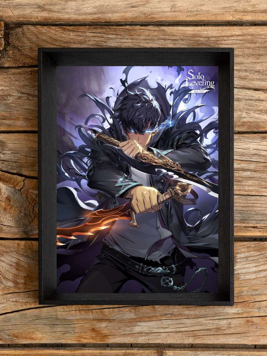 solo leveling Anime Poster Çerçevesiz Yüksek Kalite Anime Duvar Poster