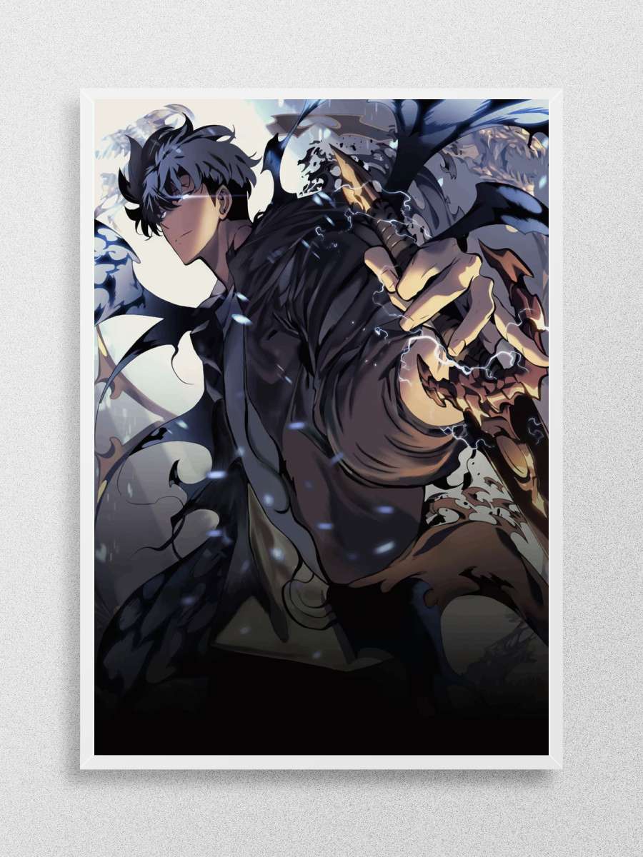 Solo Leveling Anime Poster Çerçevesiz Yüksek Kalite Anime Duvar Poster