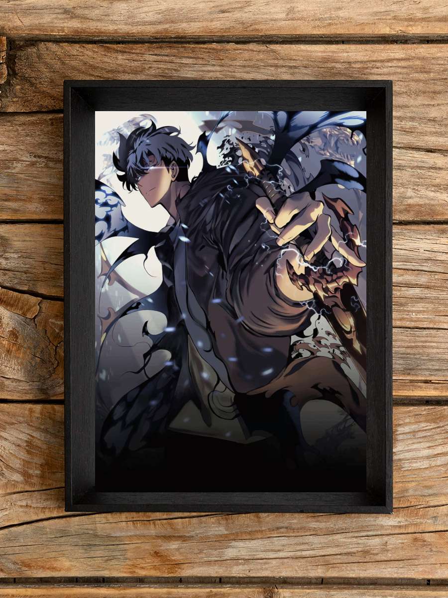 Solo Leveling Anime Poster Çerçevesiz Yüksek Kalite Anime Duvar Poster