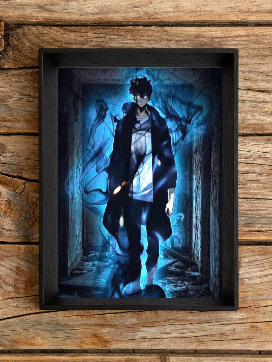 solo leveling Anime Poster Çerçevesiz Yüksek Kalite Anime Duvar Poster