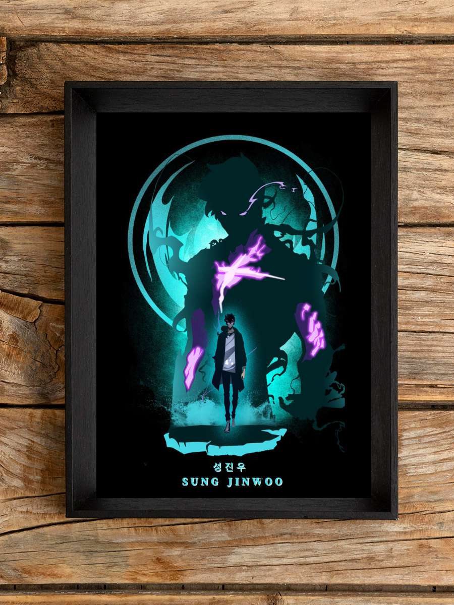 Solo Leveling Sung Jinwoo Anime Poster Çerçevesiz Yüksek Kalite Anime Duvar Poster