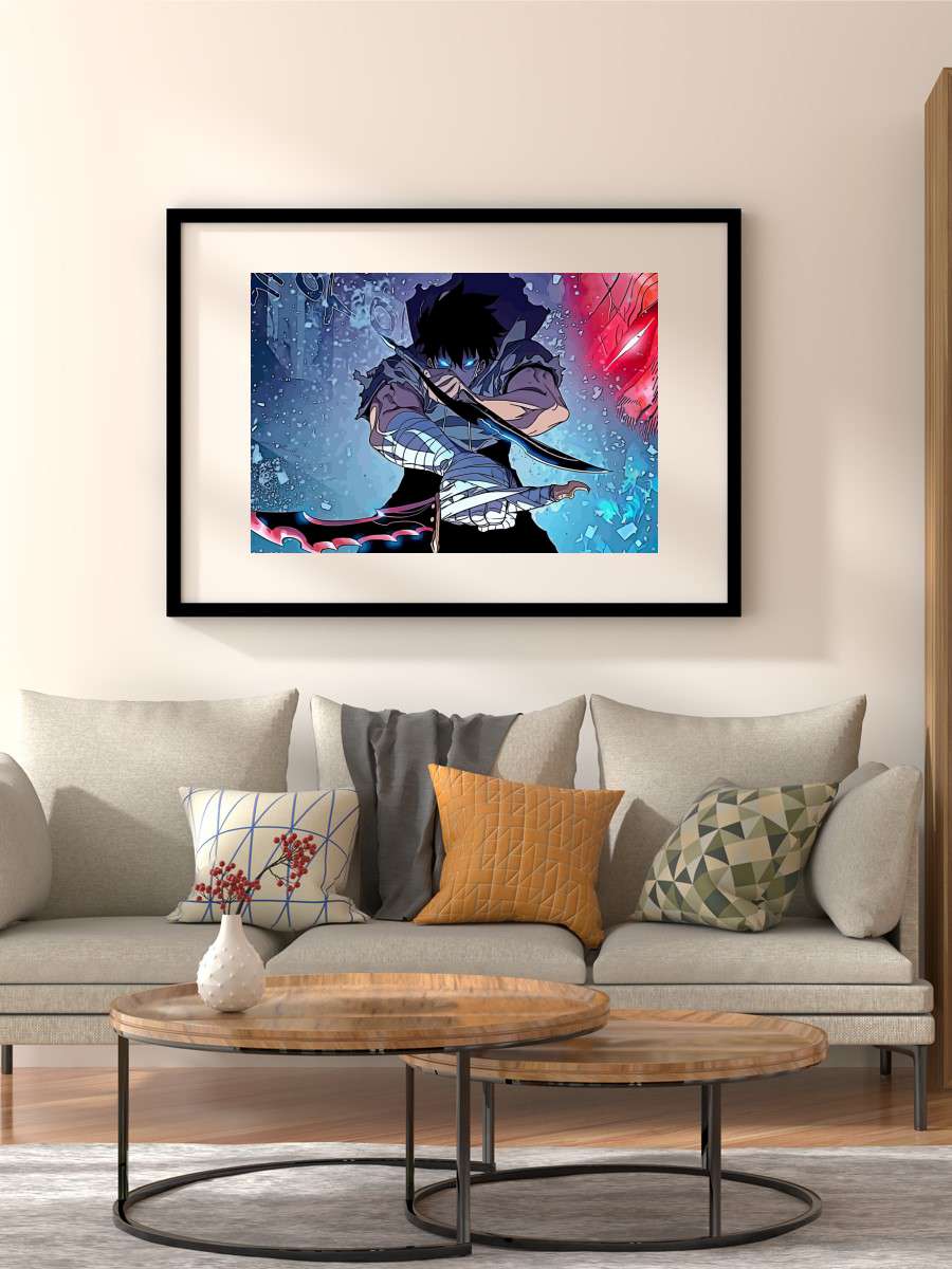 solo levelling Anime Poster Çerçevesiz Yüksek Kalite Anime Duvar Poster
