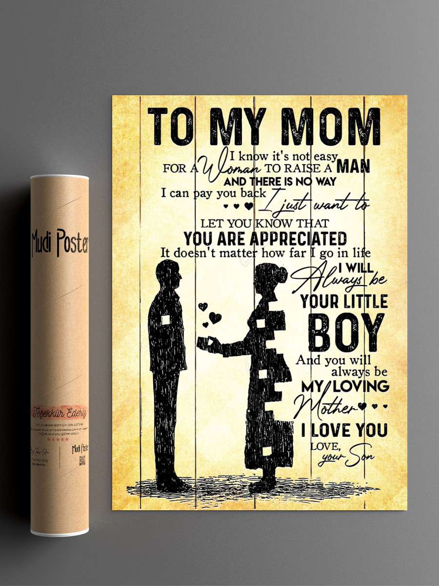 Son To Mom To My Mom Anime Poster Çerçevesiz Yüksek Kalite Anime Duvar Poster
