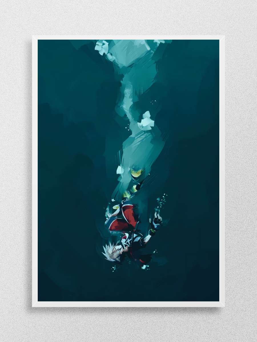Sora Kingdom Hearts Anime Anime Poster Çerçevesiz Yüksek Kalite Anime Duvar Poster