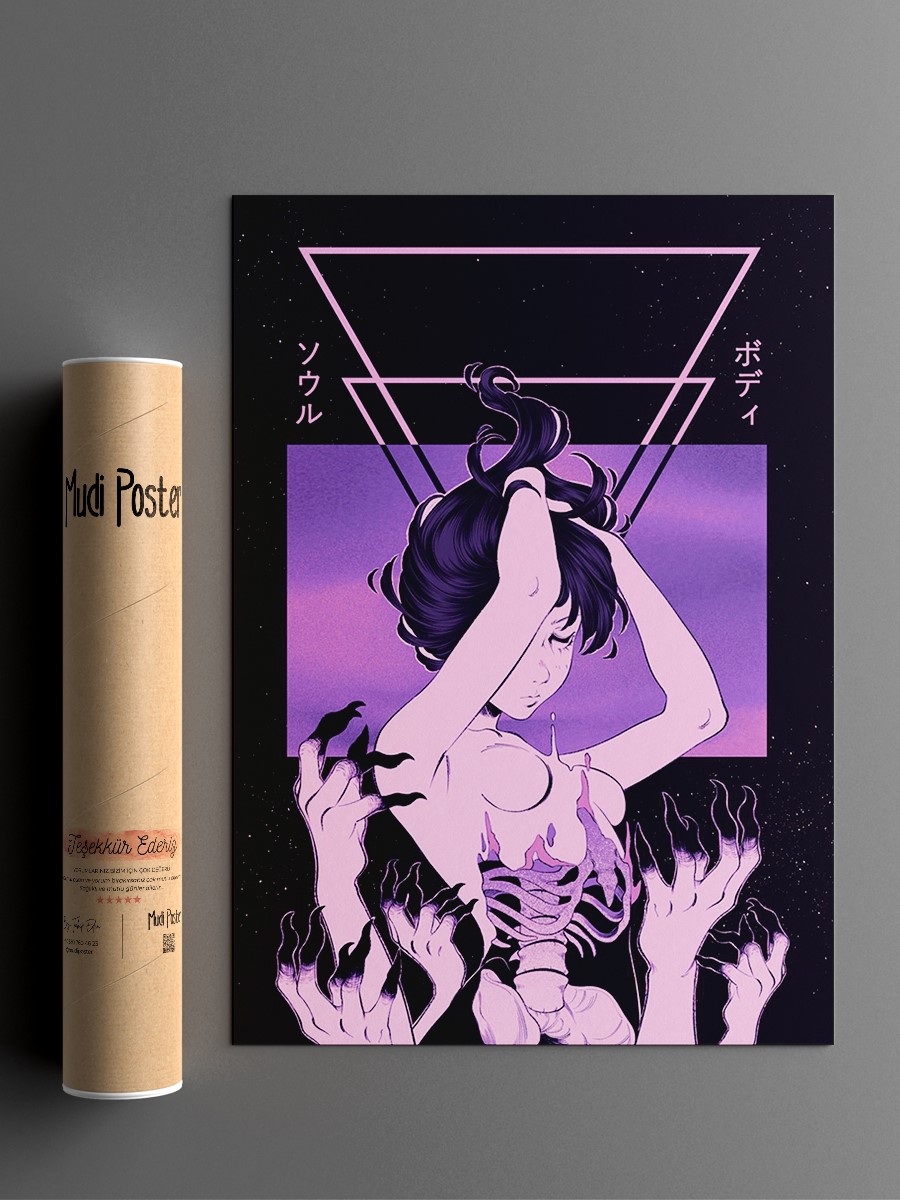 Soul and Body Anime Poster Çerçevesiz Yüksek Kalite Anime Duvar Poster